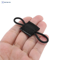 5pcs Tactical Backpack Binding Buckles Elastic Tactical Binding Buckle Carabiner Clip Bags Clasp Cord Fix Gear Elastic Strap