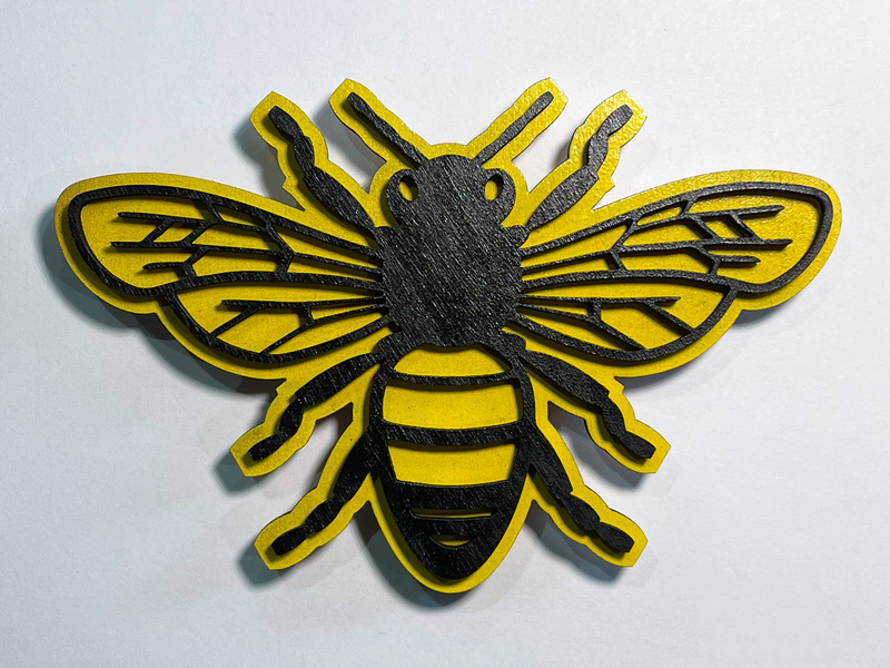 Bee 3D Wood Magnet