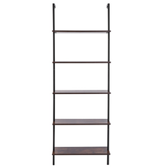 VEVOR Industrial Square Pipe Shelf 5 Tier 24x11.8in Wall-Mount for Bedroom