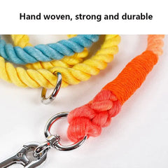 Handmade Braided Cotton Rope Dog Leash