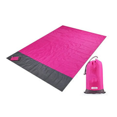 "Waterproof Pocket Beach Blanket: Portable 2x2.1m Camping Mat