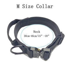 Adjustable Nylon Tactical Dog Collar and Leash