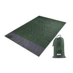 "Waterproof Pocket Beach Blanket: Portable 2x2.1m Camping Mat