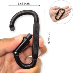 4Pcs Alloy Carabiner Set Outdoor Keychain Clip Camping Key Holder Survival EDC Accessory Tactical Caribiner Hook Karabiners